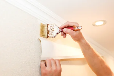 Pose de papier peint à Haulmé — revêtements muraux et toiles de verre